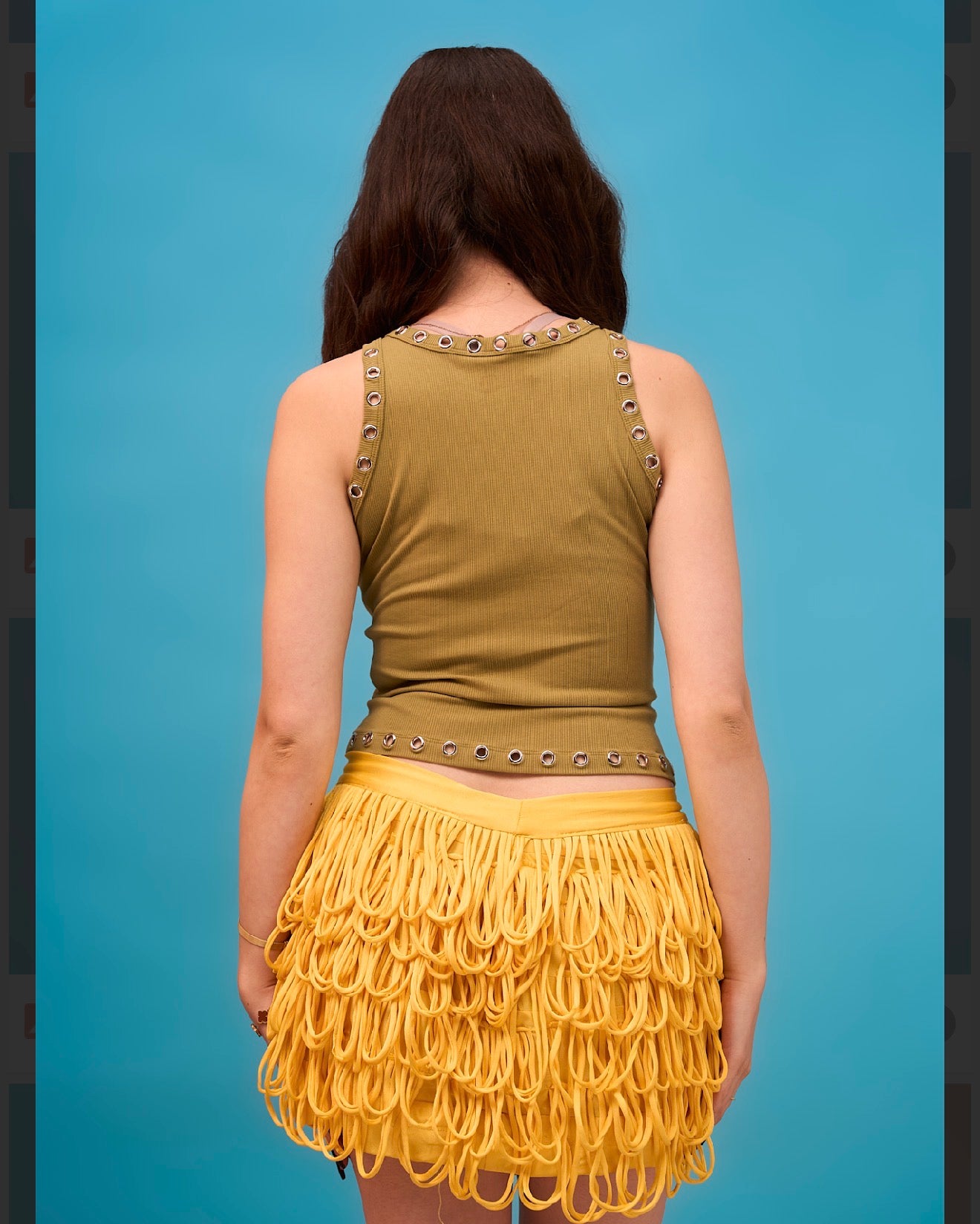 YELLOW LOOP SKIRT