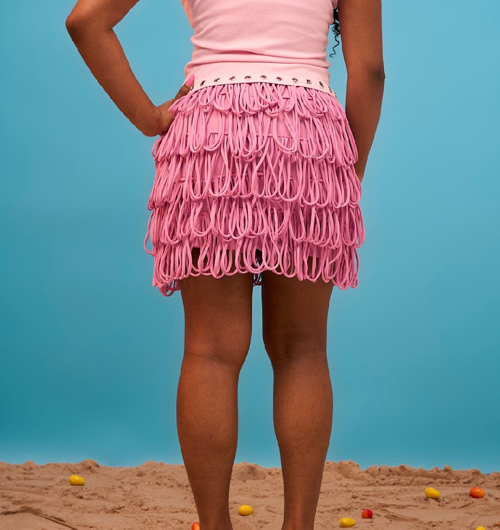 PINK LOOP SKIRT